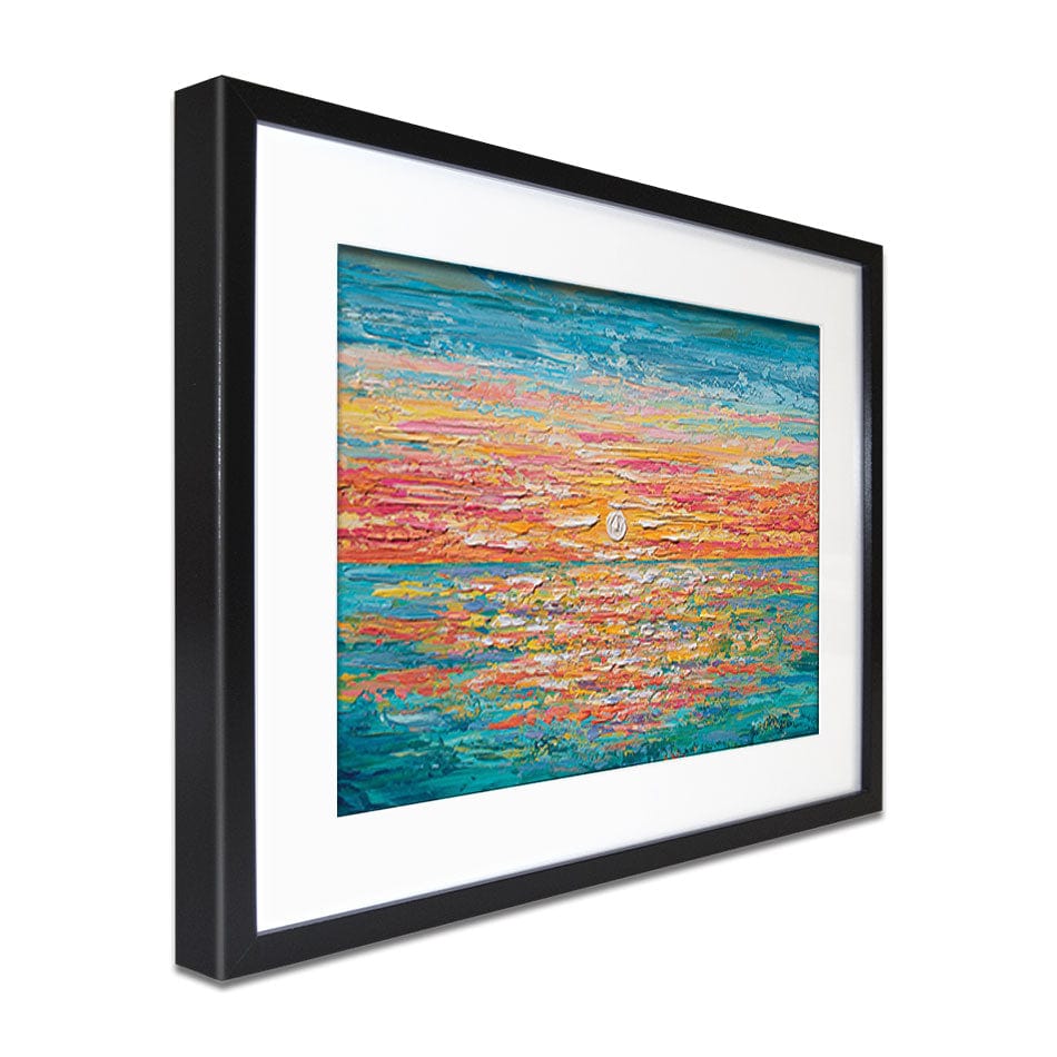 Mellow Sunset Framed Art Print wall art product Olga Tkachyk
