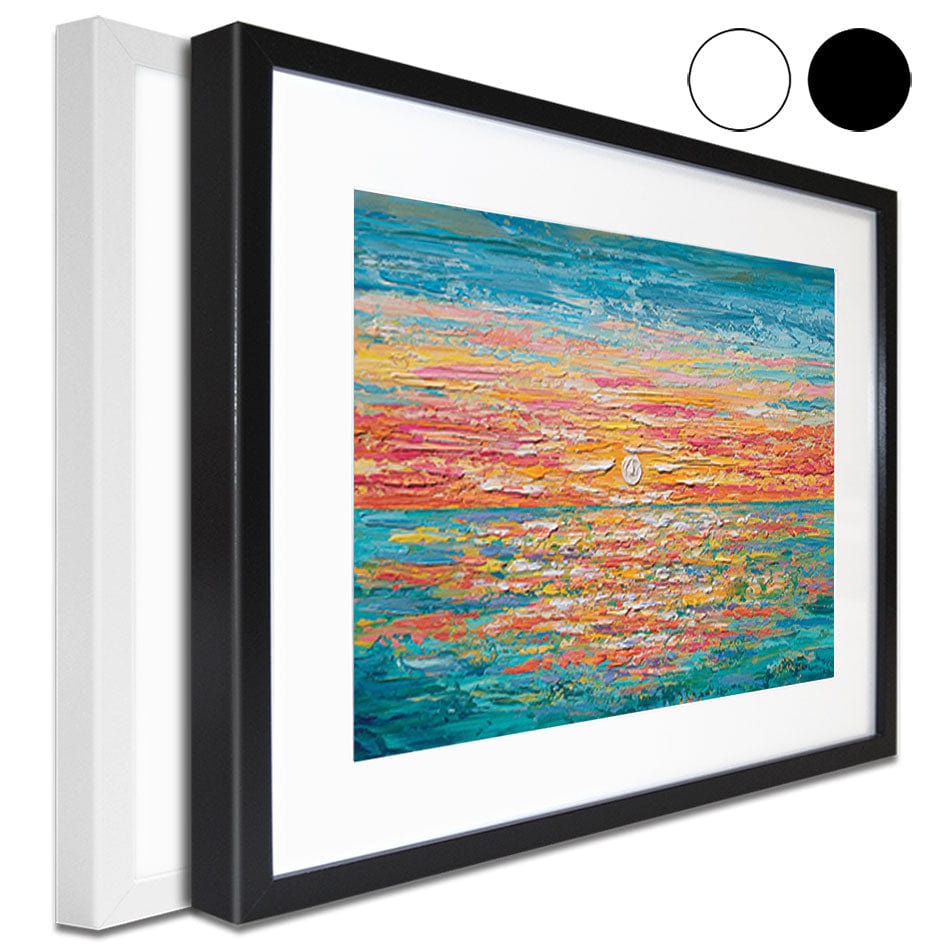 Mellow Sunset Framed Art Print wall art product Olga Tkachyk