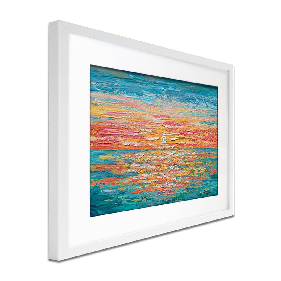Mellow Sunset Framed Art Print wall art product Olga Tkachyk