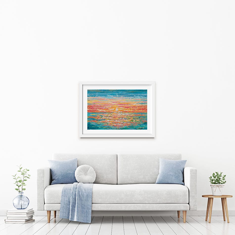 Mellow Sunset Framed Art Print wall art product Olga Tkachyk