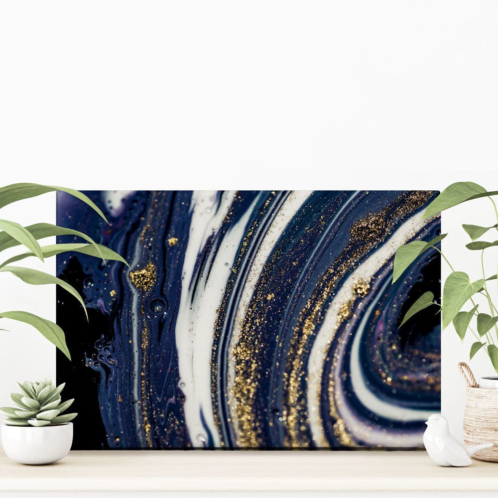 Midnight Marble Canvas Print wall art product CARACOLLA / Shutterstock