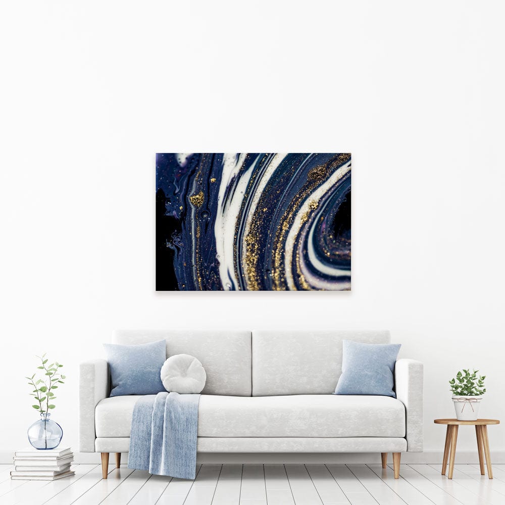 Midnight Marble Canvas Print wall art product CARACOLLA / Shutterstock