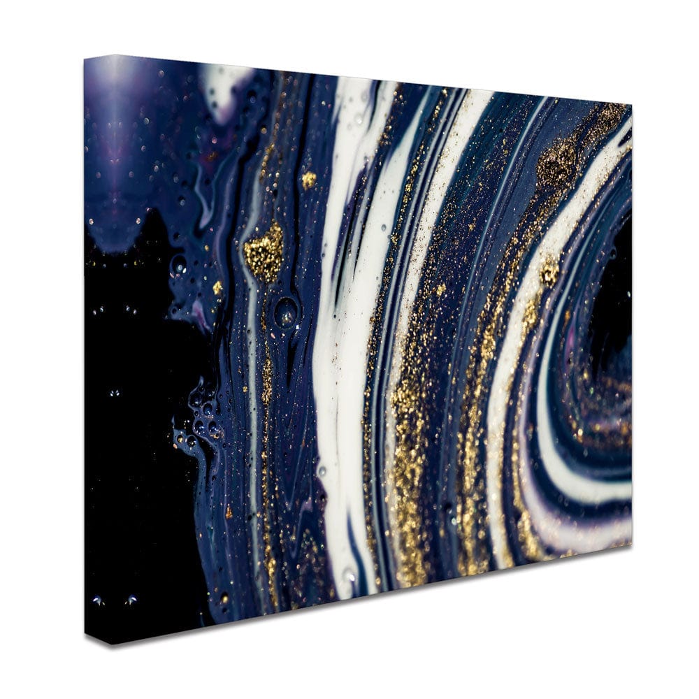 Midnight Marble Canvas Print wall art product CARACOLLA / Shutterstock