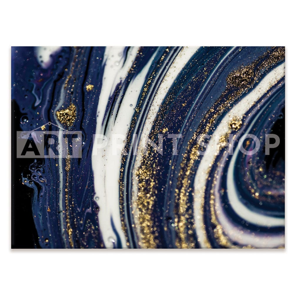 Midnight Marble Canvas Print wall art product CARACOLLA / Shutterstock