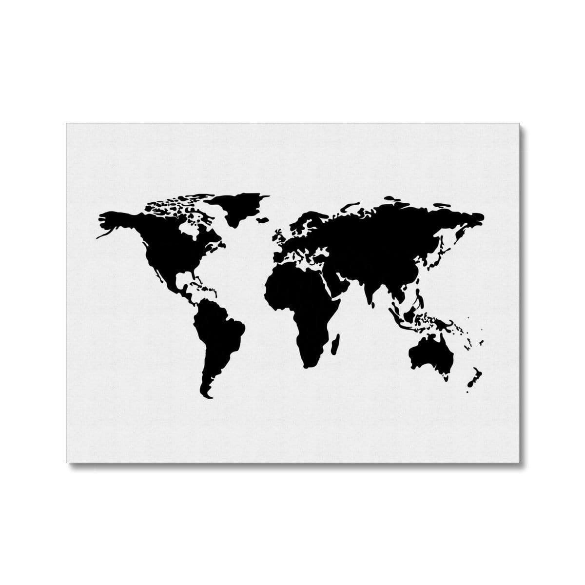 Modern World Map Canvas Print wall art product