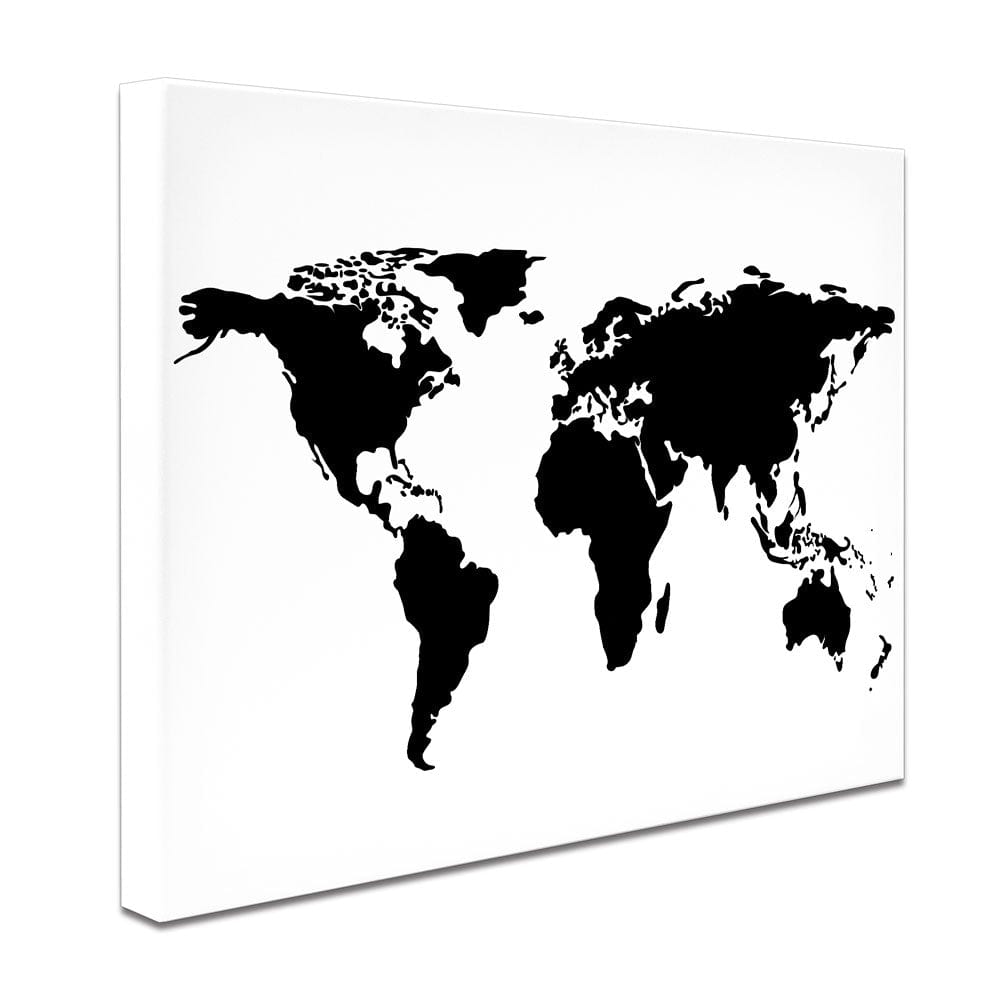 Modern World Map Canvas Print wall art product H Goossens / Independent
