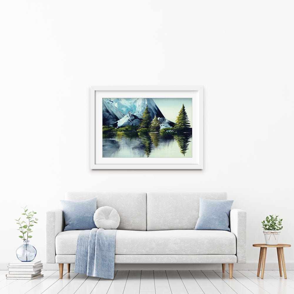 Mountain Landscape Framed Art Print wall art product olga jefimova / Shutterstock