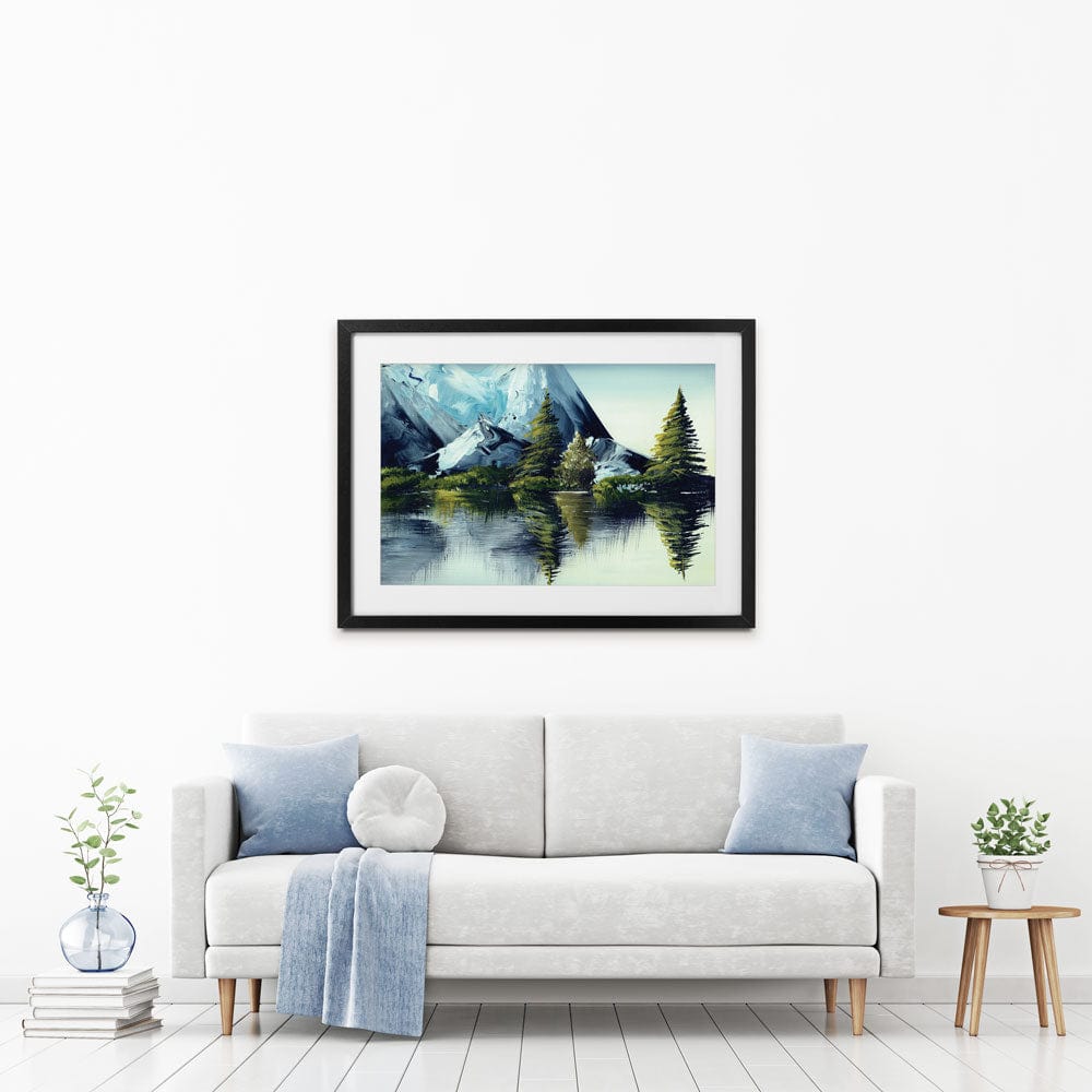 Mountain Landscape Framed Art Print wall art product olga jefimova / Shutterstock