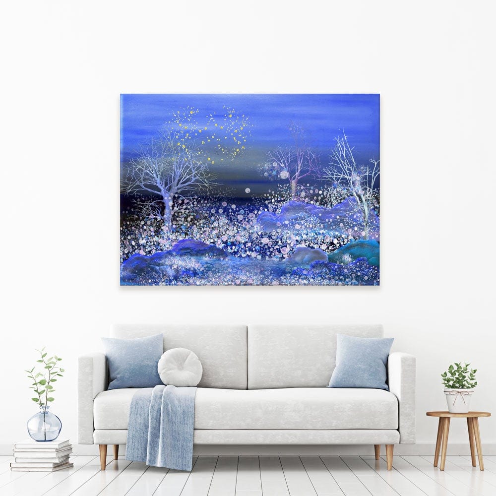 Night Snowfall Canvas Print wall art product kasyanovart / Shutterstock