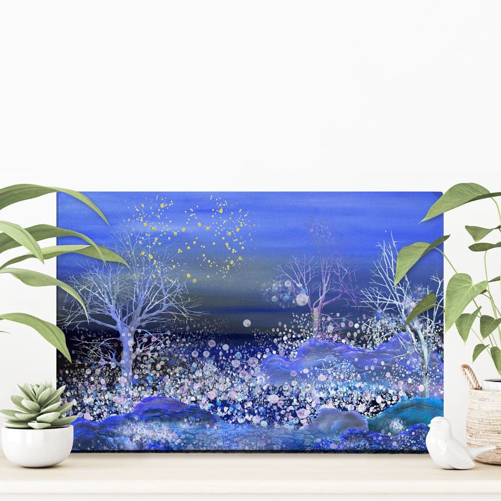 Night Snowfall Canvas Print wall art product kasyanovart / Shutterstock