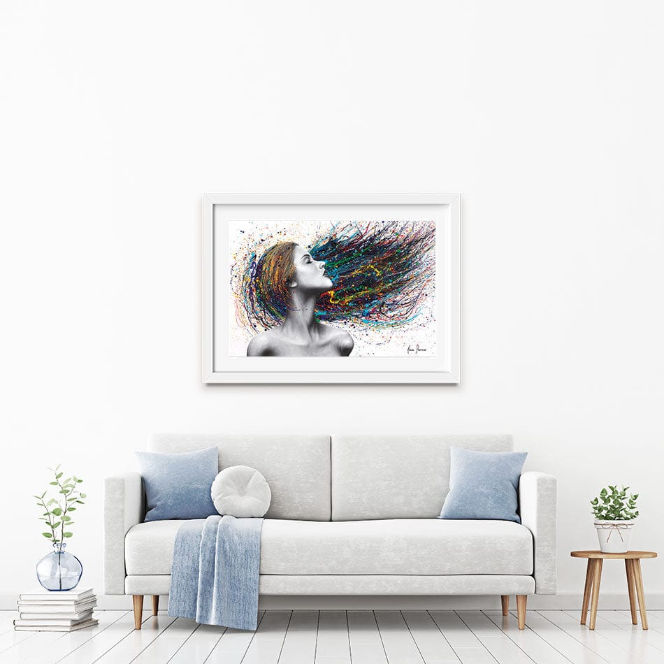 Obsidian Framed Art Print wall art product Ashvin Harrison