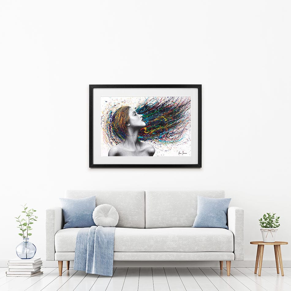 Obsidian Framed Art Print wall art product Ashvin Harrison