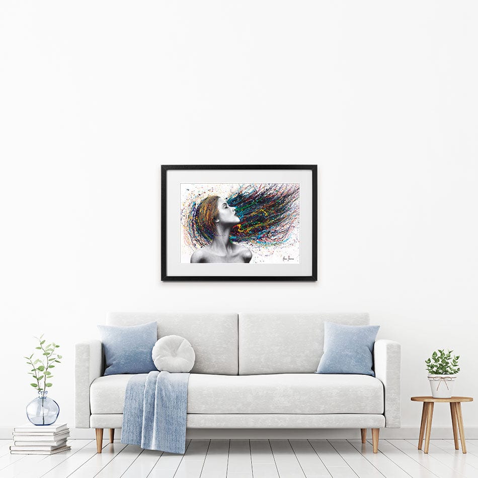 Obsidian Framed Art Print wall art product Ashvin Harrison