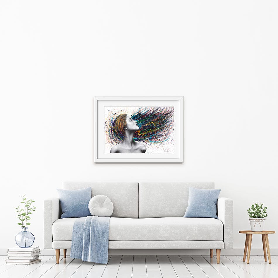 Obsidian Framed Art Print wall art product Ashvin Harrison