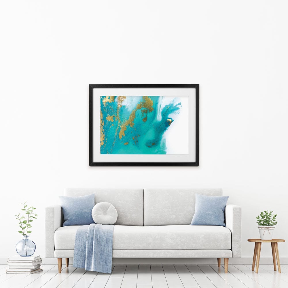 Ocean Marble Framed Art Print wall art product Ana Babii / Shutterstock
