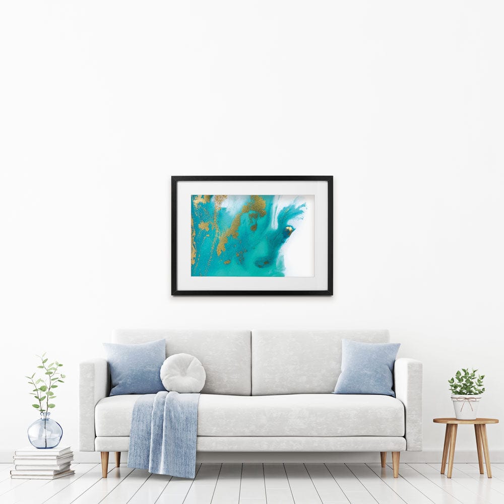 Ocean Marble Framed Art Print wall art product Ana Babii / Shutterstock