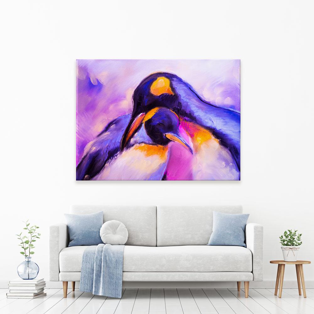 Penguin Love Canvas Print wall art product Ivailo Nikolov / Shutterstock