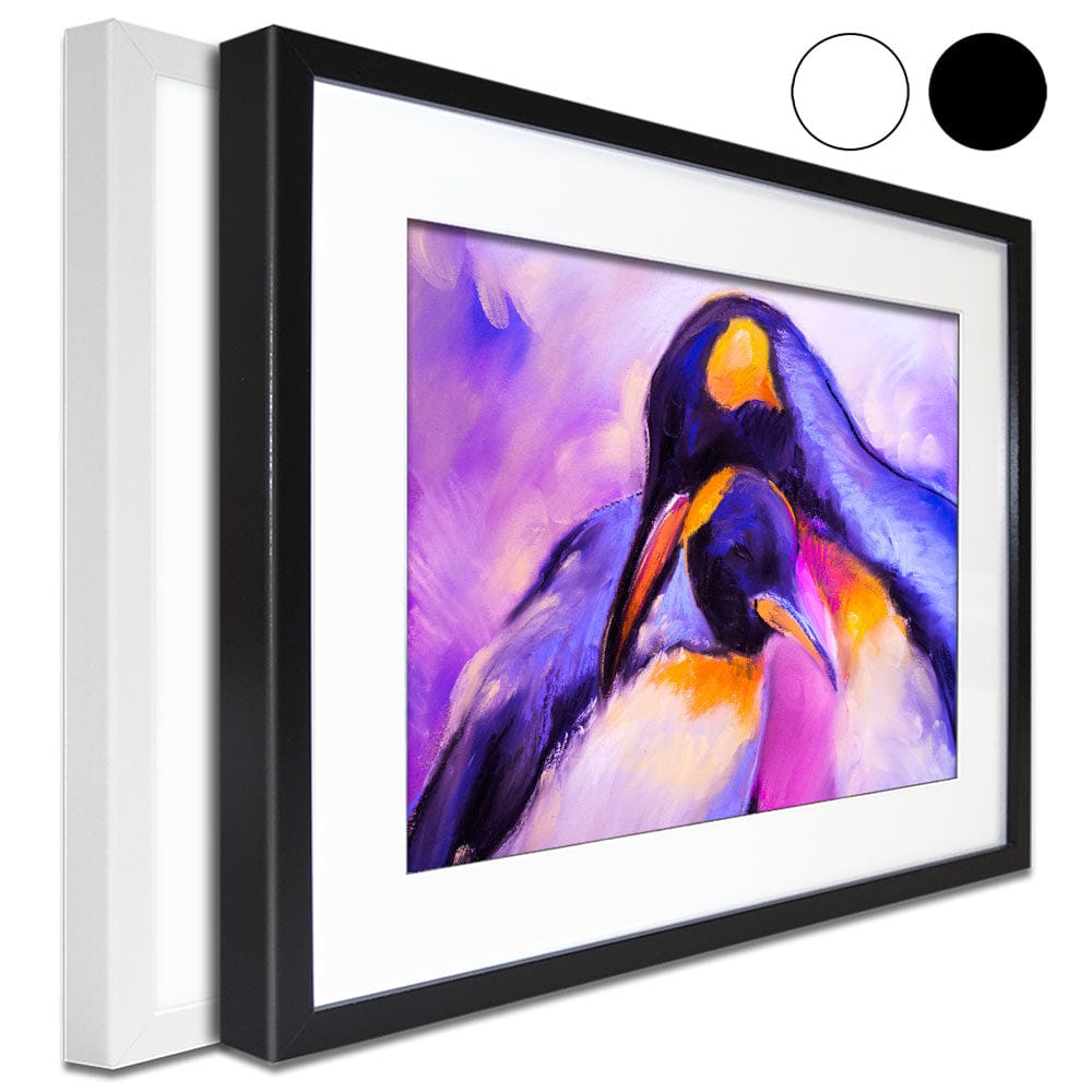 Penguin Love Framed Art Print wall art product Ivailo Nikolov / Shutterstock