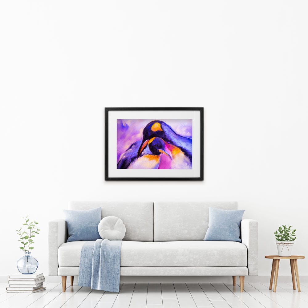 Penguin Love Framed Art Print wall art product Ivailo Nikolov / Shutterstock