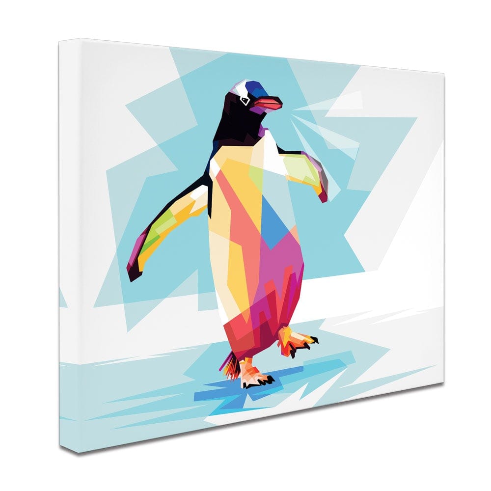 Penguin On Ice Canvas Print wall art product Tasmad Graphics / Shutterstock