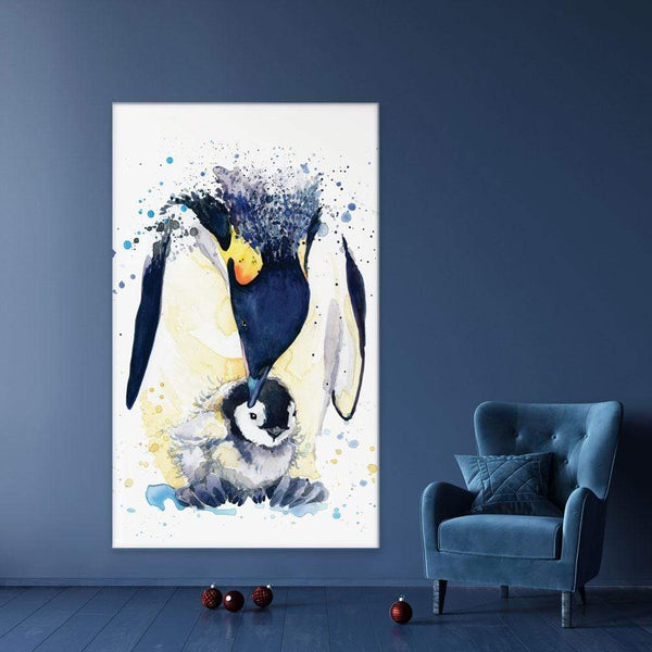 Penguin Paint Splash Canvas Print – Art Print Shop
