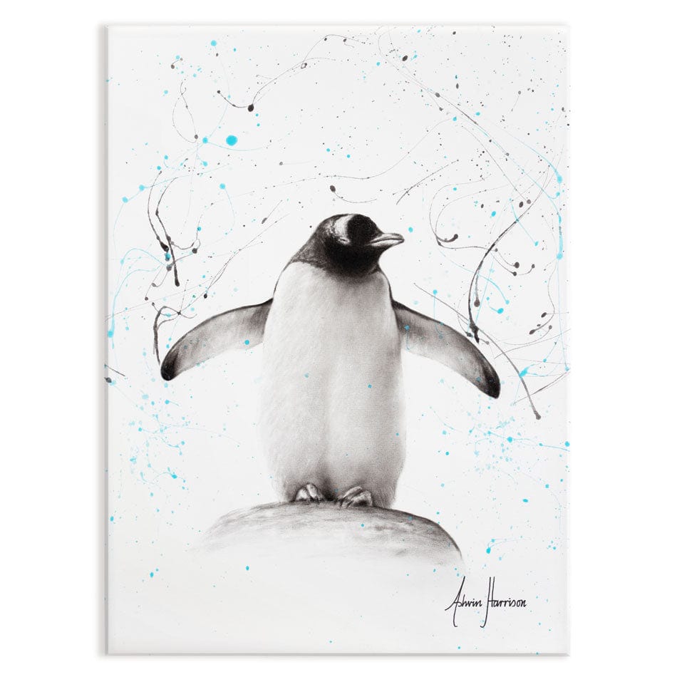 Penguin Parade Canvas Print wall art product Ashvin Harrison