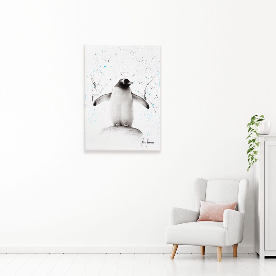 Penguin Parade Canvas Print wall art product Ashvin Harrison
