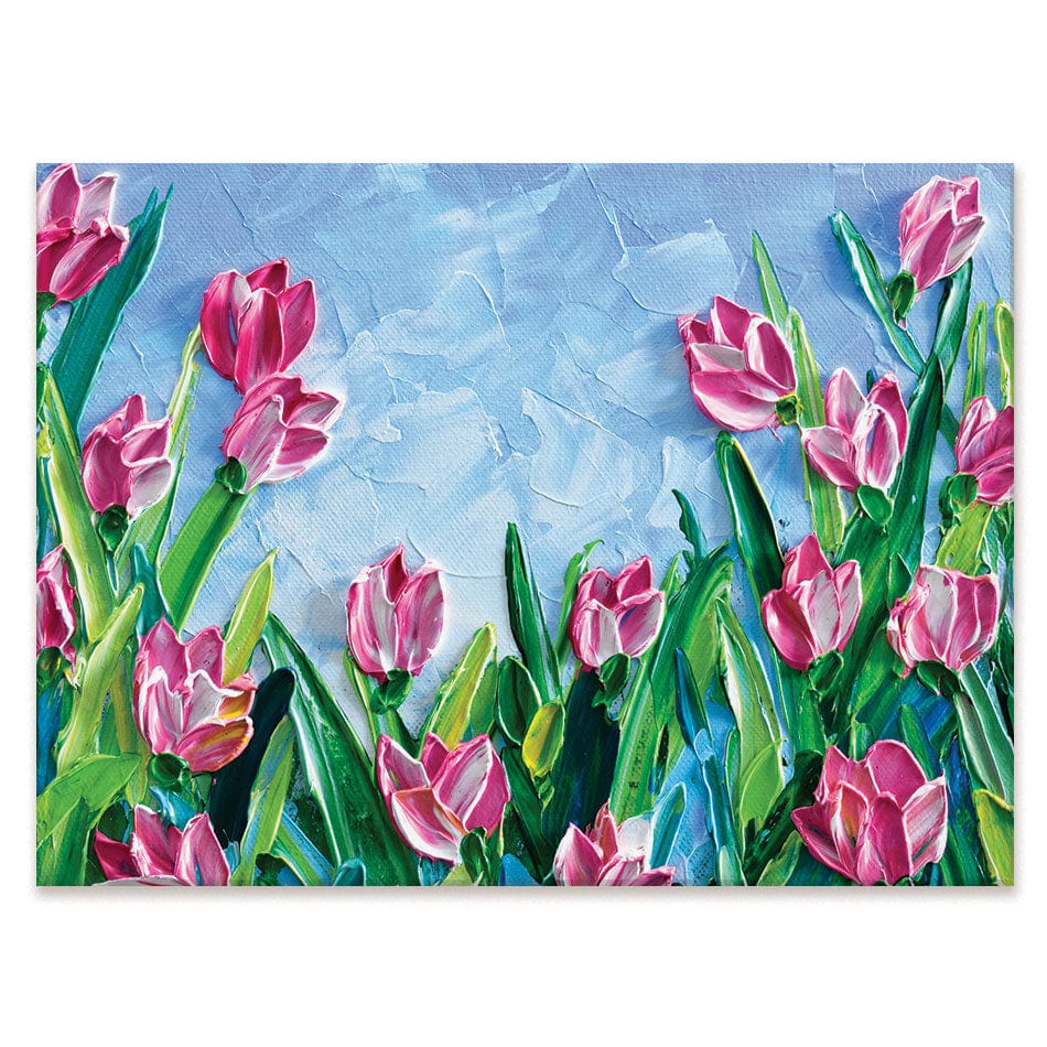 Pink Tulips Canvas Print wall art product Olga Tkachyk