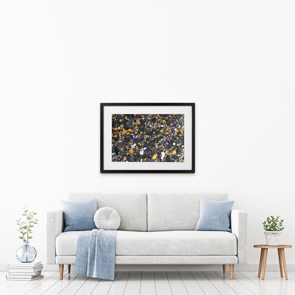 Pollock Style Framed Art Print wall art product abstract_art_199 / Shutterstock