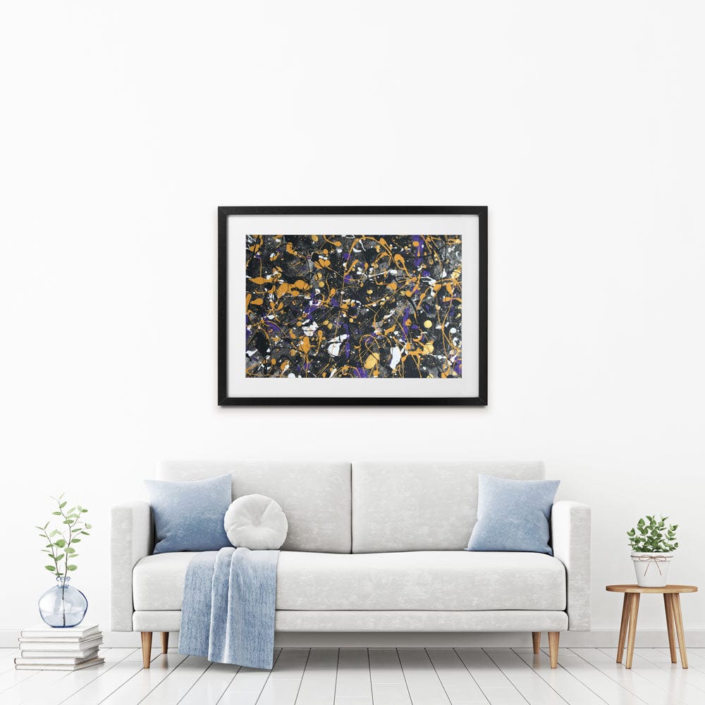 Pollock Style Framed Art Print wall art product abstract_art_199 / Shutterstock