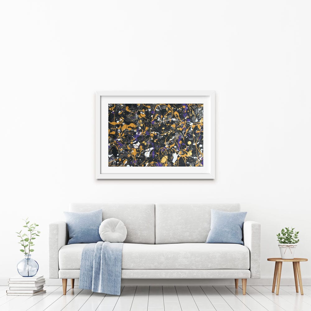 Pollock Style Framed Art Print wall art product abstract_art_199 / Shutterstock