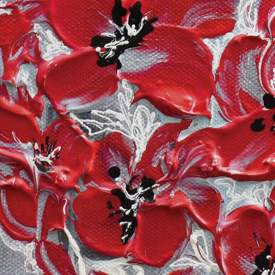 Poppy Heart Canvas Print wall art product Olga Tkachyk