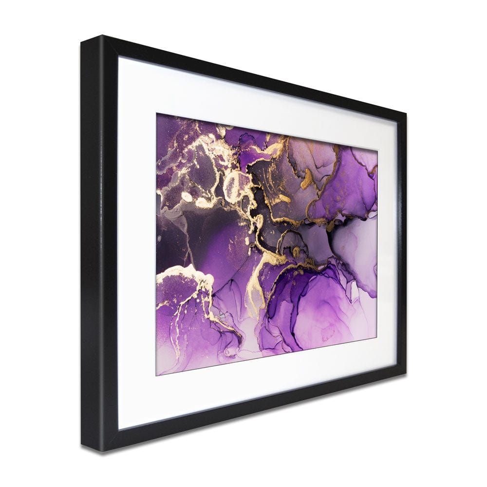 Purple Marble Framed Art Print wall art product Chursina Viktoriia / Shutterstock