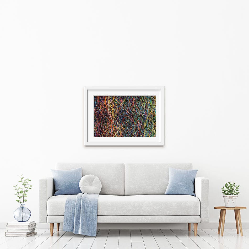 Rainbow Party Framed Art Print wall art product V.stock / Shutterstock