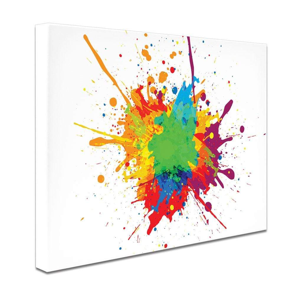 Rainbow Splash Canvas Print wall art product Mrspopman1985 / Shutterstock
