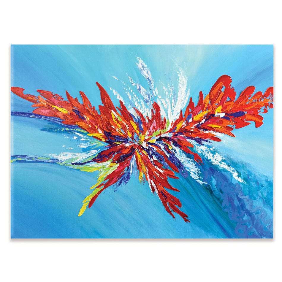 Red Passion Flower Canvas Print wall art product Olga Tkachyk