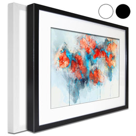 Red Poppy Splash Framed Art Print wall art product Nithid / Shutterstock