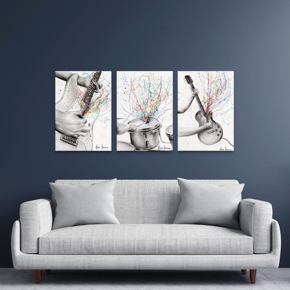 Rock And Roll Trio Canvas Print wall art product Ashvin Harrison