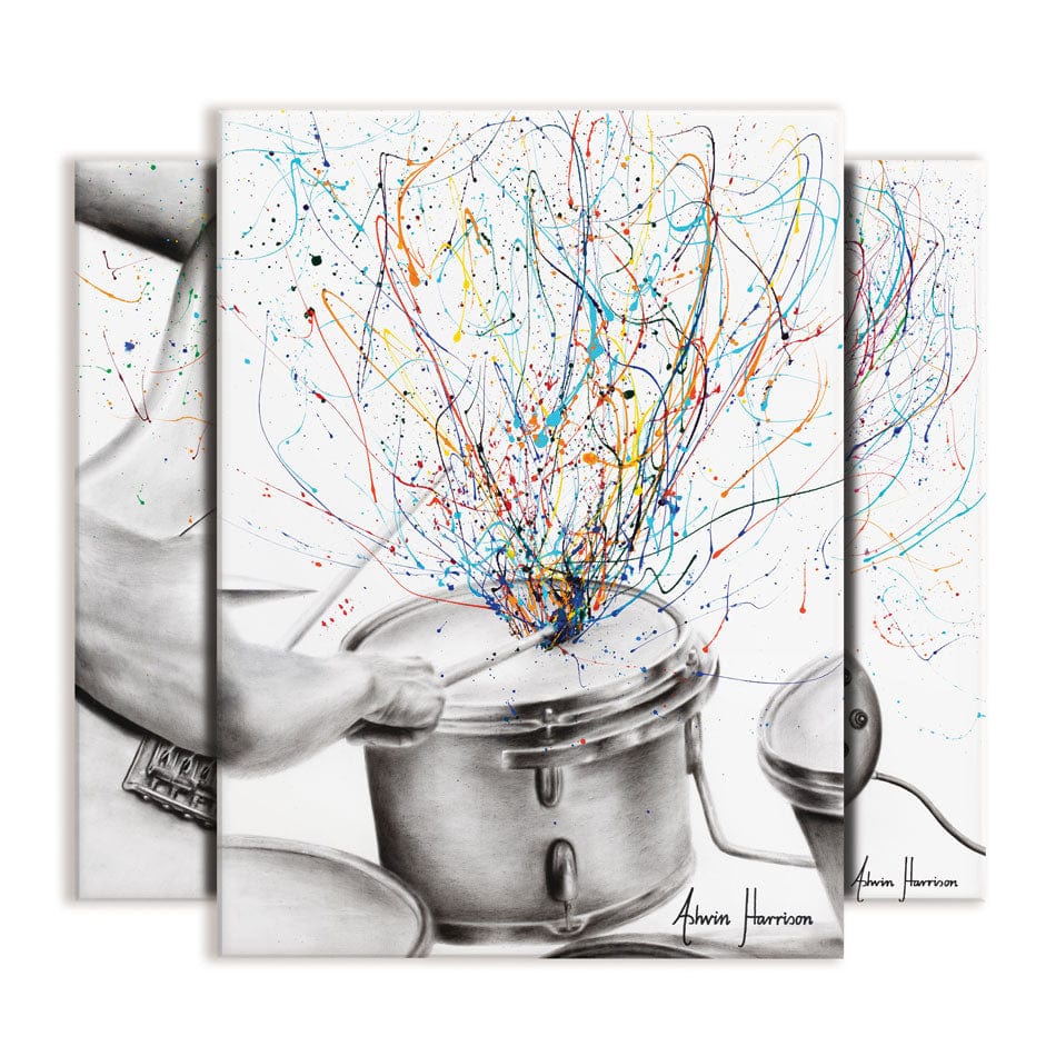 Rock And Roll Trio Canvas Print wall art product Ashvin Harrison