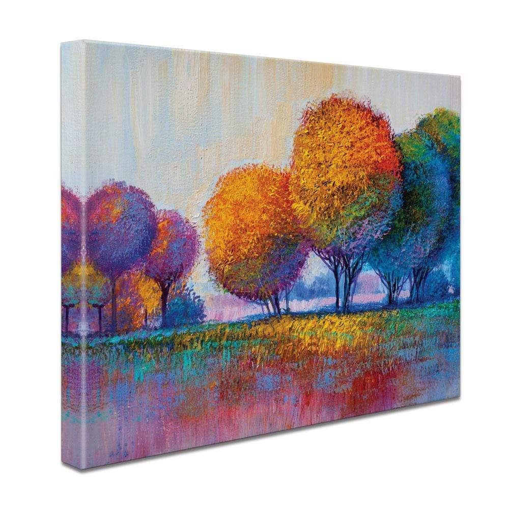 Round Trees Oil Painting Canvas Print wall art product S-BELOV / Shutterstock