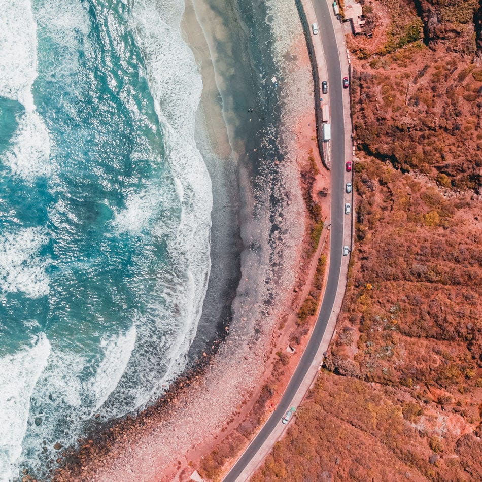 Sea And Mountains Framed Art Print wall art product Iriskarightnow / Shutterstock