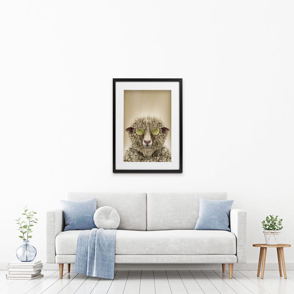 Simon Sheep Framed Art Print wall art product Fahad Tariq / Shutterstock