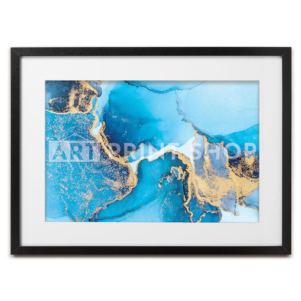 Sky Blue Marble Framed Art Print wall art product Blue Planet Studio / Shutterstock