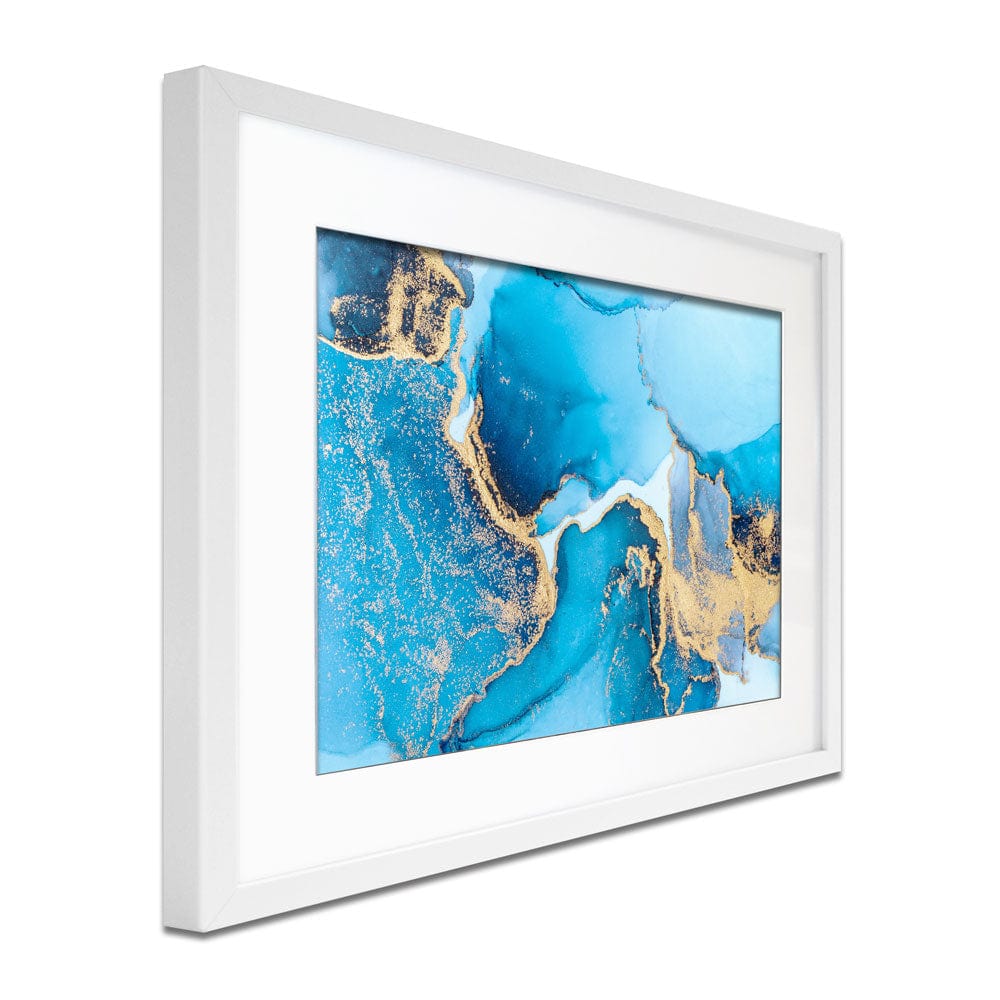 Sky Blue Marble Framed Art Print wall art product Blue Planet Studio / Shutterstock