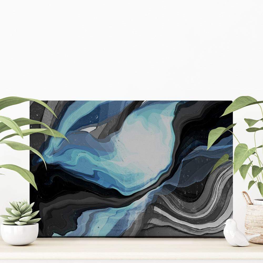 Slate Grey And Blue Canvas Print wall art product S Rivas / Independent