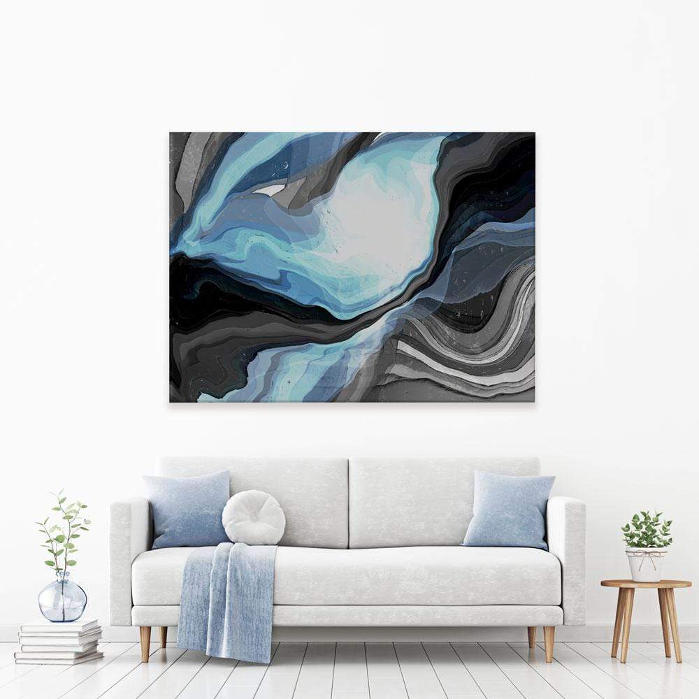 Slate Grey And Blue Canvas Print wall art product S Rivas / Independent