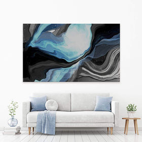 Slate Grey And Blue Canvas Print wall art product S Rivas / Independent