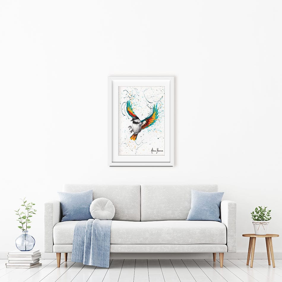 Solo Sounds Bird Framed Art Print wall art product Ashvin Harrison