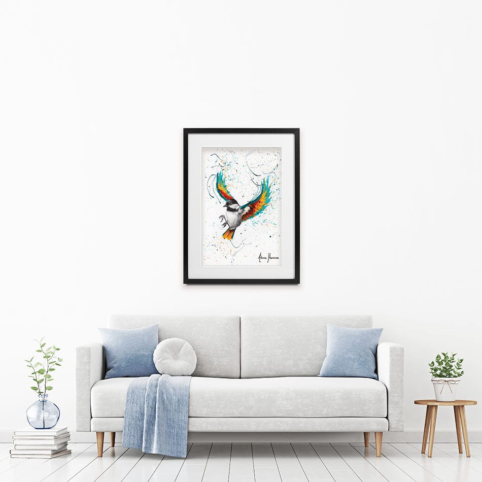 Solo Sounds Bird Framed Art Print wall art product Ashvin Harrison