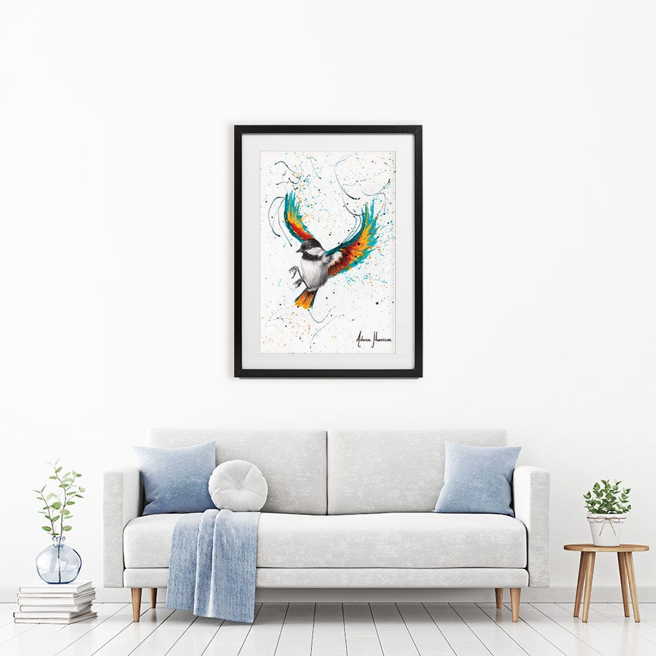 Solo Sounds Bird Framed Art Print wall art product Ashvin Harrison